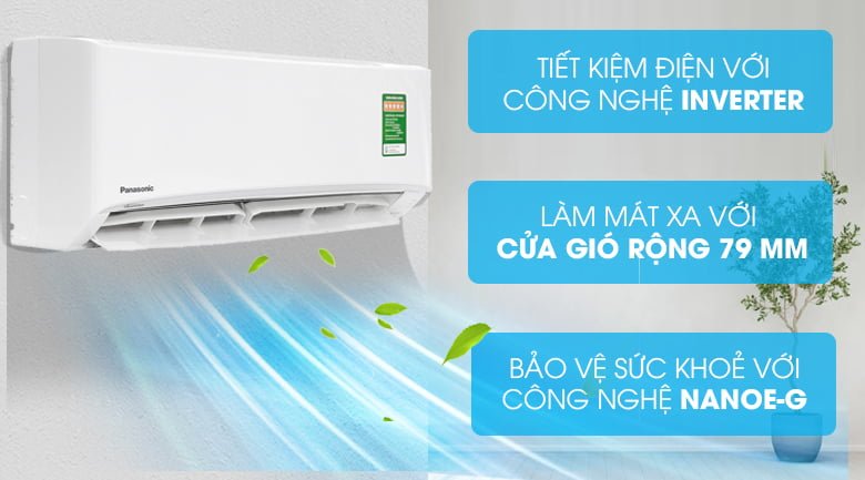 Bảng giá tham khảo điều hòa Panasonic 9000 BTU 1 chiều theo loại